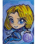 Fantastic Four Invisible Woman Japanese Anime Original Art Sketch Card A... - £19.90 GBP