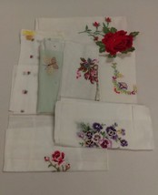 Vintage ladies handkerchiefs mixed variety makers - £34.09 GBP