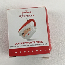 Hallmark Keepsake Ornament Miniature Santa&#39;s Favorite Drink Coffee Mug N... - $24.70