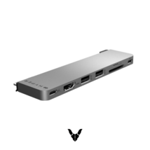 Hyper - HyperDrive Next 8 Port Duo Slim USB-C Hub - HD3002 - Space Gray - £35.42 GBP