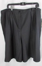 Woman&#39;s MODIANO 22W NWT Sears black pleated dress shorts Made USA Vintage - $8.90
