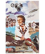 Evel Knievel 23 x 36 Stunts And Photos White Bordered Collage Reprint Po... - $61.54 CAD