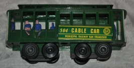 Vintage POWELL &amp; MASON STS. CABLE CAR 504, MUNICIPAL RAILWAY SAN FRANSICO. - £16.43 GBP