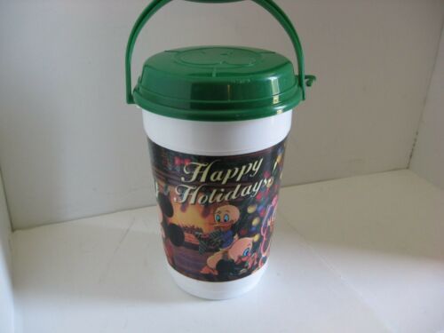 Primary image for Walt Disney World Popcorn Bucket Christmas Happy Holidays 2014 Mickey Minnie