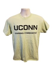 UCONN University of Connecticut Learning Communities Adult Medium Green TShirt - £11.76 GBP