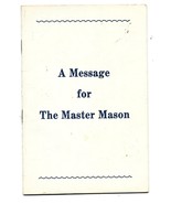 A Message for The Master Mason Booklet-14 pages-York Rite Education of T... - $177.23 MXN