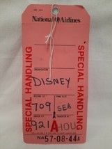 Vintage Special Handling National Airlines Luggage Baggage Paper Tag 57-... - £8.56 GBP
