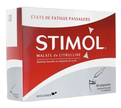 Stimol-Citrulline Malate Drinkable Solution 1g/10ml x 18 Vials for Tiredness  - $29.99