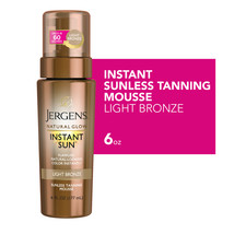 Jergens Natural Glow Instant Sun Sunless Tanning Mousse, Light Bronze, 6... - $13.47