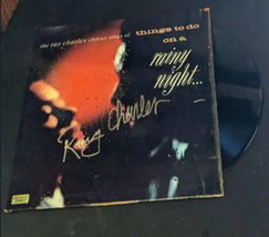 Ray Charles Autographed Rainy Night album with coa - £150.76 GBP