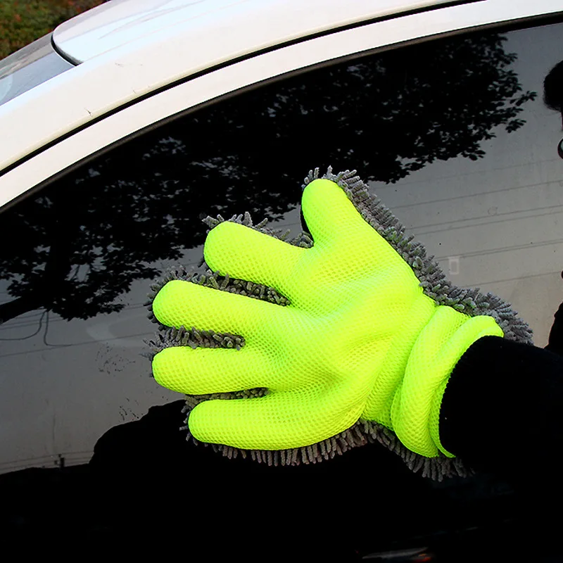 House Home 1Pcs Ultra-Luxury Microfiber Car Wash Gloves Car Cleaning Tool House  - £19.61 GBP