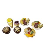 Lot Of 7 Dessert Cake Candles Soy Wax Unique Gift - $28.50