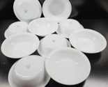 10 Corelle Enhancements Soup Cereal Bowls Set Corning White Swirl Dishes... - $125.60