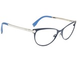 Fendi Eyeglasses FF 0024 7WD Blue/White Cat Eye Metal Frame Italy 53[]16... - $129.99