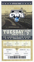 2015 College World Series Full Unused Ticket Game 7 LSU Cal State Fullerton CWS - $51.79