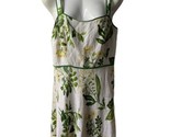 Ann Taylor Petites Size 8P Sundress White Yellow Green Floral Linen Blend - $16.77