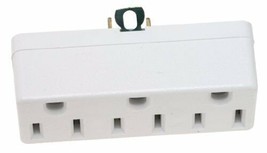 Leviton 698-W Not Available 698-W-15 Amp, 125 Volt, Grounding Triple Out... - $17.99