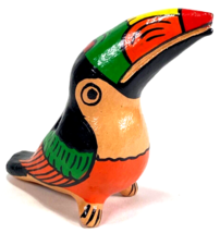 Toucan Ocarina Flute-Painted Effigy-Hand Made/Painted-3.5&quot; Tall-Vintage ... - £26.16 GBP