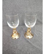 2 Vintage Walt Disney Company Winnie the Pooh Wine Goblets Glasses Light... - £29.36 GBP