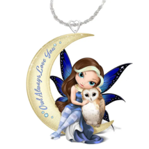 Owl Always Love You Elf Girl Pendant Necklace - New - £11.87 GBP