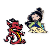 Mulan Disney Pins: Princess Cutie and Mushu - $465.18 MXN