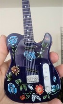 PRINCE - Floral Purple Telecaster Guitar 1:4 Scale Replica Guitar ~New~ - £21.02 GBP