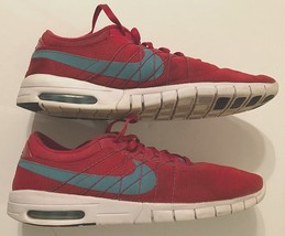 NIKE AIR 2013 SB Koston 1 MAX 833446-641 Red Running Fitness Sneakers Shoes 13 - £20.59 GBP