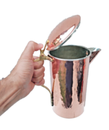 %100 Copper 1.5qt Jug Pitcher Carafe Decanter Handmade Hammered Shining ... - $1,671.57 MXN