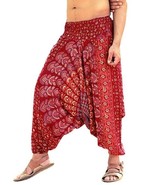 Man &amp; Woman Cotton Harem Pant Alibaba Baggy Bohemian Yoga Harem Pants - $572.29 MXN