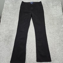 Democracy Jeans Womens 10 Black Bootcut Ab Solution Stretch Minimalist - $29.65