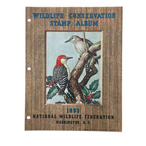Vintage National Wildlife Federation Blank Stamp Album Pamphlet 1953 - $271.49 MXN