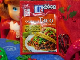 McCormick Original Taco Seasoning Pack Mini brands fits Loving Family Dollhouse - £3.15 GBP