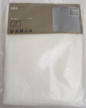 Ikea LILL Sheer Curtains 1 Pair White 110&quot; x 98&quot; New - $19.75