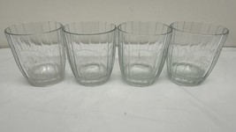 Crown Royal Glasses Set/4 Low Ball Whiskey Rocks Est 1939 Cursive Logo Barware - £15.75 GBP