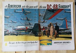 Vintage 1951 American Airlines DC-6B Airplane Full Page Original Ad - 921 - £5.22 GBP