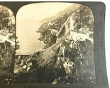 Hotel Cappuccini Amalfi Italy Southern Coast 1908 H C White Stereoview - $10.20