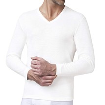 Men&#39;s V-neck Long Sleeve Wool and Cotton Sweater Nottingham TL18V Neck - $17.45+