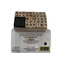 Letters and Numbers Rubber Stamps All Night Media Crafts Junk Journals Crafters - $10.11