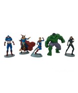 Marvel Disney Avengers Figurines Lot of 5 Cake Toppers Dr. Strange Hulk ... - $20.51