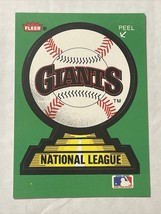 1987 Fleer Team Stickers San Francisco Giants #NNO Cincinnati Red Back - £2.32 GBP