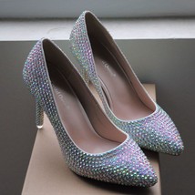 High Thin Heels Women Pumps Bling Wedding Bridal Shoes Classic 9cm Pointed Toe E - £60.50 GBP