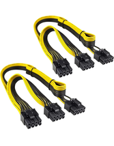 JZYMOD 2-Pack PCIE 8 Pin to Dual PCIE 8 Pin (6+2) Power Cable for EVGA (... - £7.52 GBP