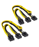 JZYMOD 2-Pack PCIE 8 Pin to Dual PCIE 8 Pin (6+2) Power Cable for EVGA (... - £7.61 GBP