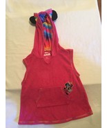 2T Disney Minnie Mouse swimsuit cover dress hoodie ears bow terry pink s... - $16.59