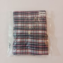 Saddlebred RN#31104 Button-Down Collar Men's Red & Black Plaid Shirt Size Medium image 10