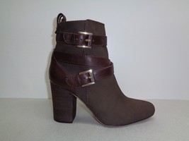 Louise et Cie Size 6.5 M SENECA Brown Leather Ankle Heel Boots New Womens Shoes - $137.61
