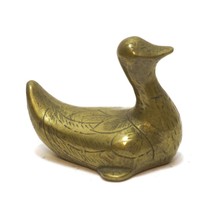 Duck Miniature Small Solid Brass Engrave Figurine Vintage Made in India ... - £7.88 GBP
