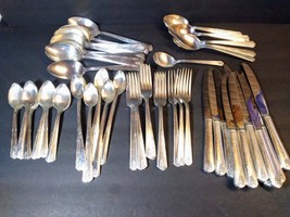 Oneida Community Linda Set 67 Pieces 12 Ice Tea Spoons Flatware VTG Silver Plate - £108.24 GBP