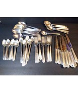 Oneida Community Linda Set 67 Pieces 12 Ice Tea Spoons Flatware VTG Silv... - $2,620.02 MXN