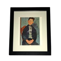 Framed And Vintage First Edition &quot;Boy In Blue&quot; Lithograph - £307.26 GBP